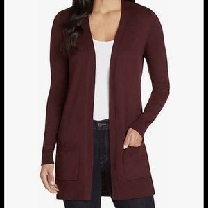 Women’s Open Longsleeve Cardigan Burgundy Size XL‎ Dark Academia Fall Office